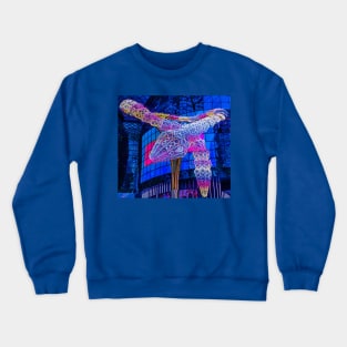 Curled Chinese snail steel light sculpture SQ Crewneck Sweatshirt